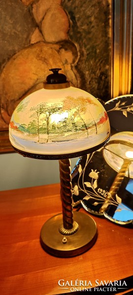 Unique art deco table lamp