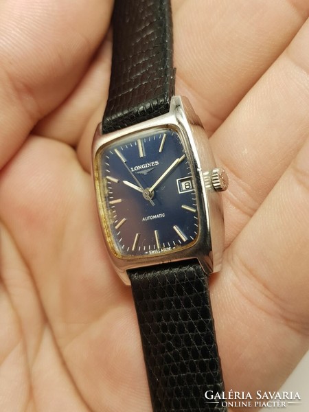Swiss original longines steel case automatic wristwatch