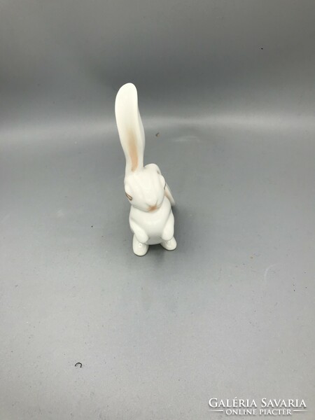 Hand-painted bunny with standing ears from Herend