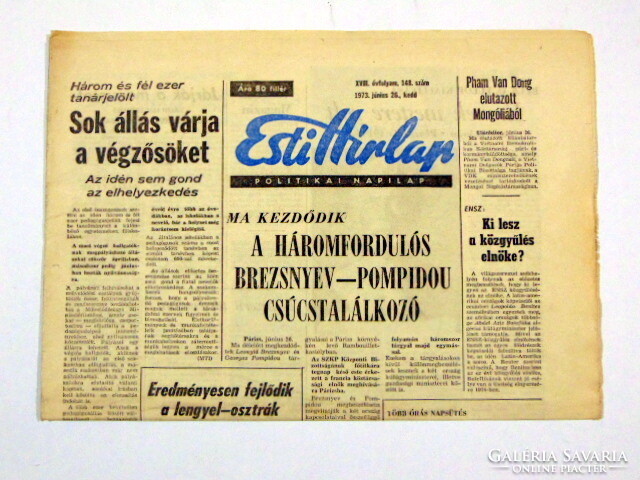 1976 August 24 / evening news / newspaper - Hungarian / daily. No.: 26047