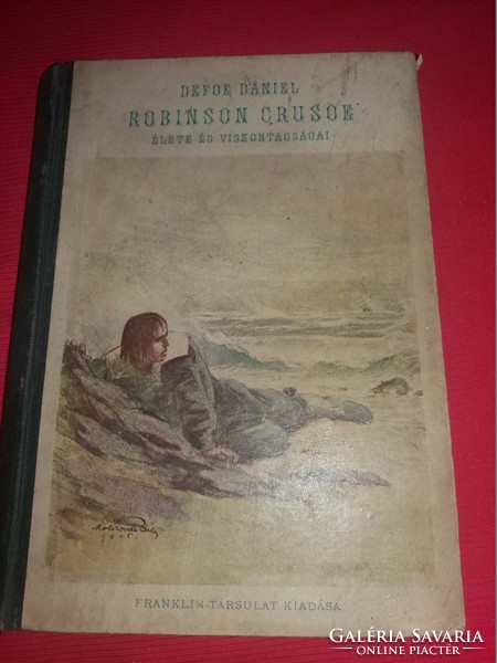 Daniel Defoe : Robinson Crusoe élete és viszontagságai könyv regény a képek szerint FRANKLIN