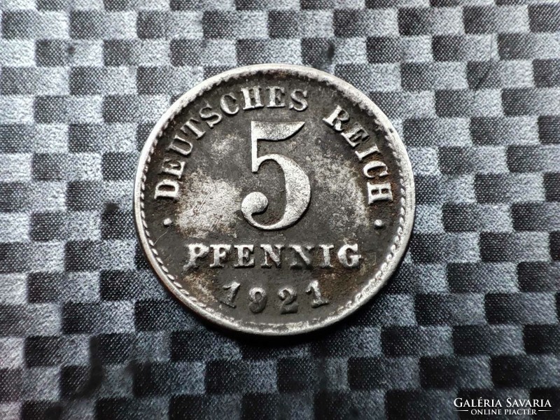 Németország 5 pfennig, 1921