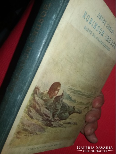 Daniel Defoe : Robinson Crusoe élete és viszontagságai könyv regény a képek szerint FRANKLIN