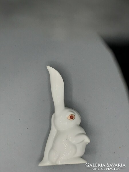 Hand-painted bunny with standing ears from Herend