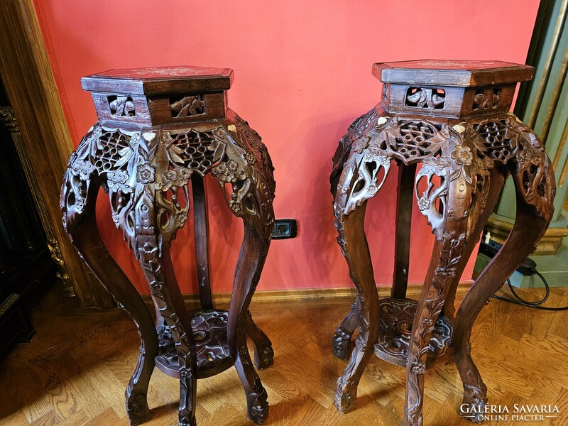 Pair of old chinese pedestals