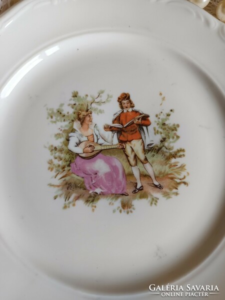 Pair of plates with baroque scene