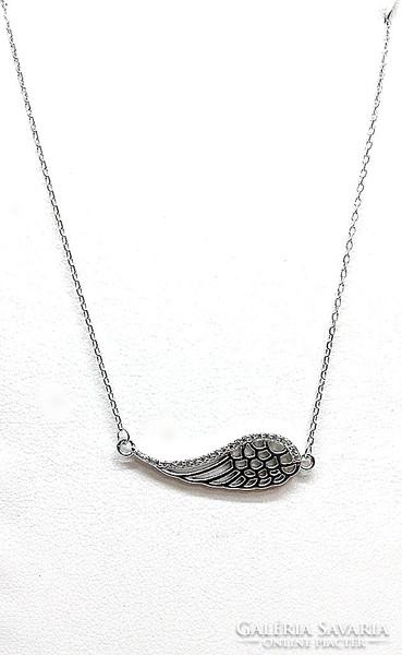 Silver necklace with angel wings (zal-ag115050)