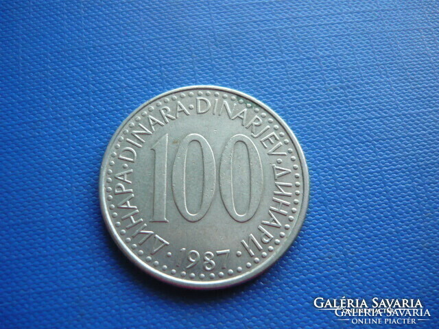 Yugoslavia 100 dinars 1987