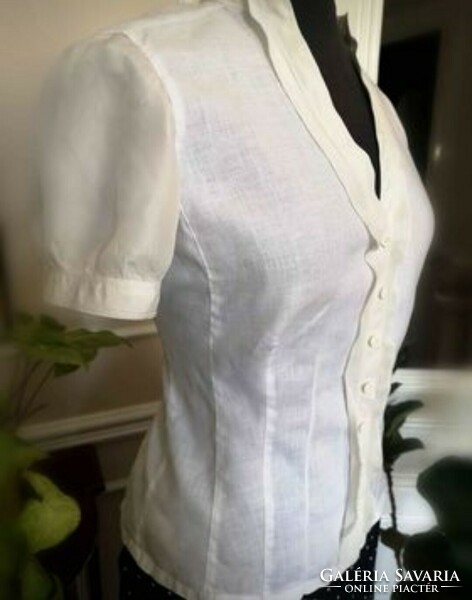 Linea 38 linen, silk, organic blouse