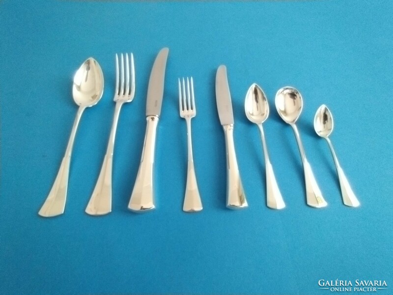 Silver 12-person cutlery set, 112 pieces in English style