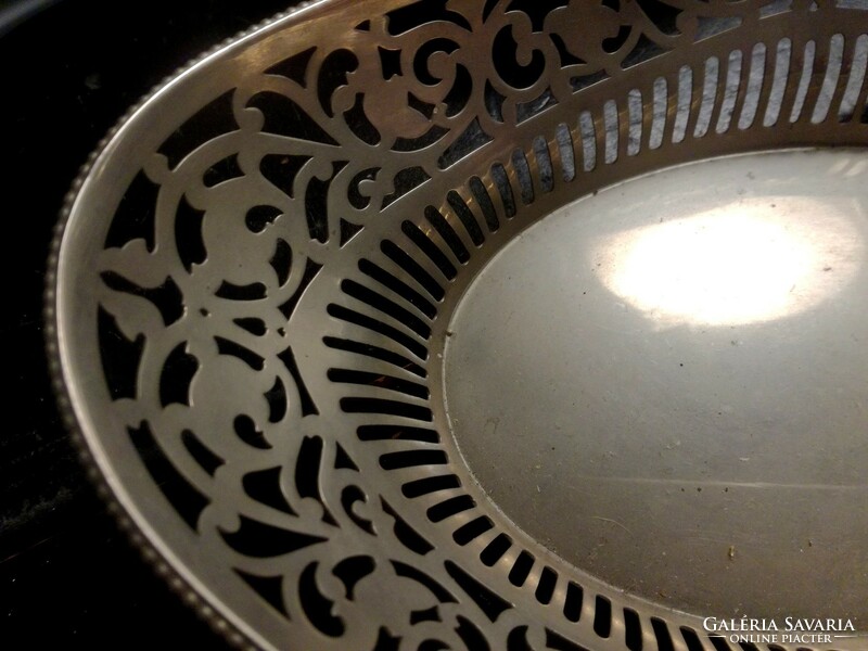 Vintage openwork metal serving table centerpiece - art&decoration