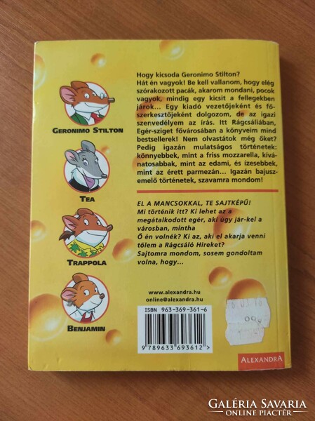 Geronimo Stilton - El a mancsokkal, te sajtképű