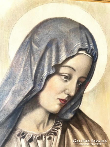 Károly Petőházy graphics of the Virgin Mary