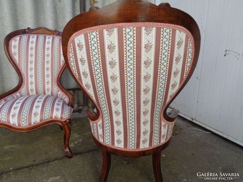 Pair of ladies armchairs