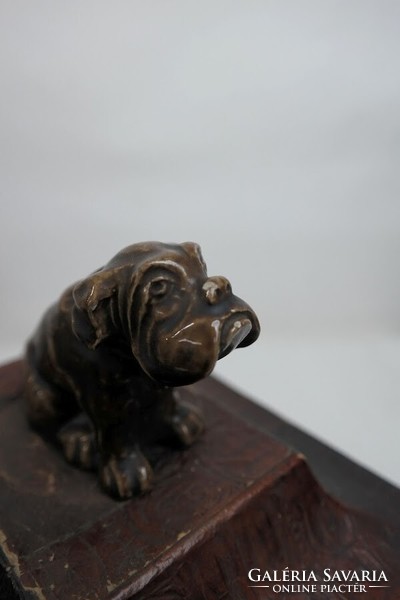 Special art nouveau jewelry box with bulldog decoration - 51882