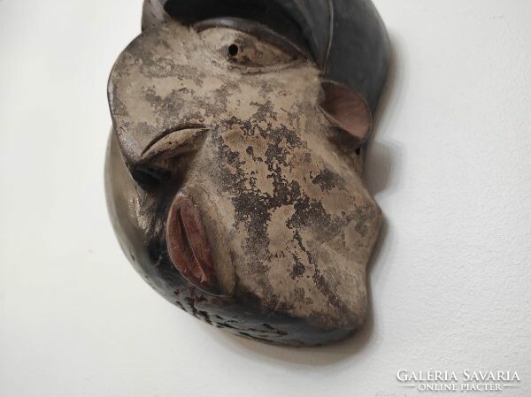 Antique African mask pende healing patient antique Congo African mask 504 drum 58 7742