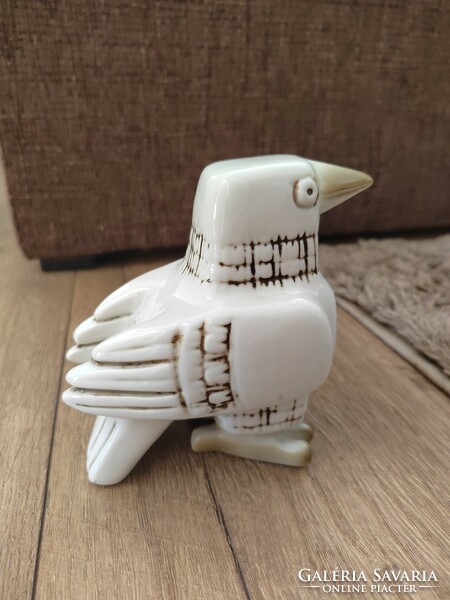 Zsolnay art deco crow