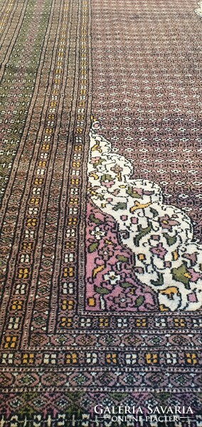 KM5 Pakisztáni Yamud kézi csomó gyapjú perzsa szőnyeg 214X314CM ingyen futár