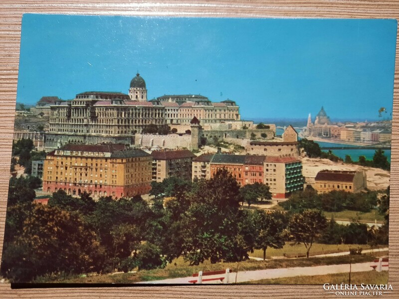 BUDAPEST BUDAI LÁTKÉP - retro képeslap - postatiszta