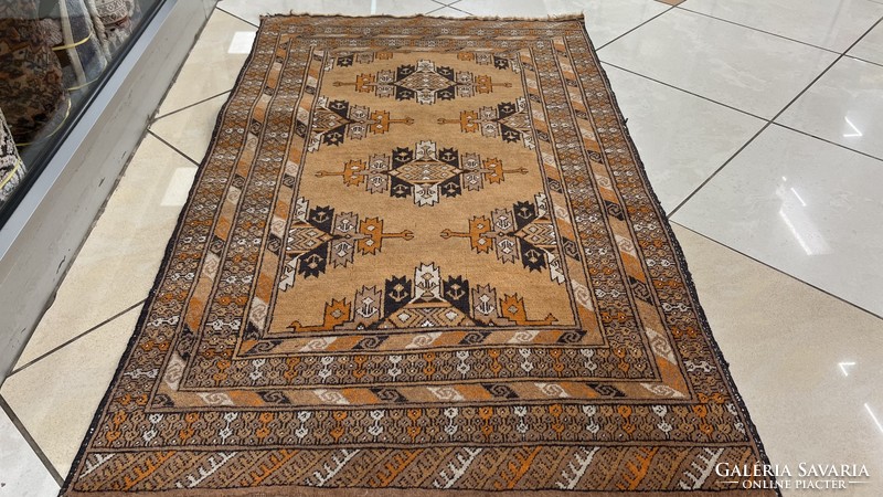 3495 Afghan Turkmen yamud handmade wool Persian carpet 70x120cm free courier