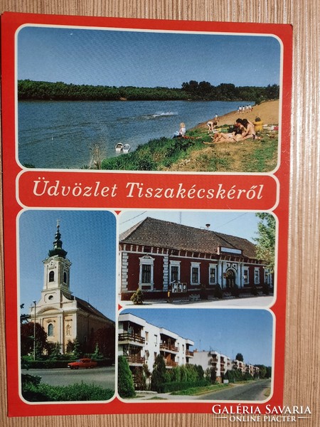 TISZAKÉCSKE - retro képeslap - postatiszta