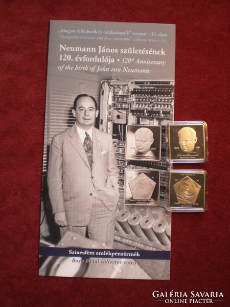 János Neumann, born 120th anniversary, with brochure, unc in capsule.