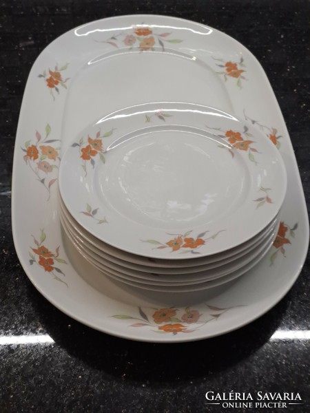 Retro lowland porcelain offering set available bowl plate