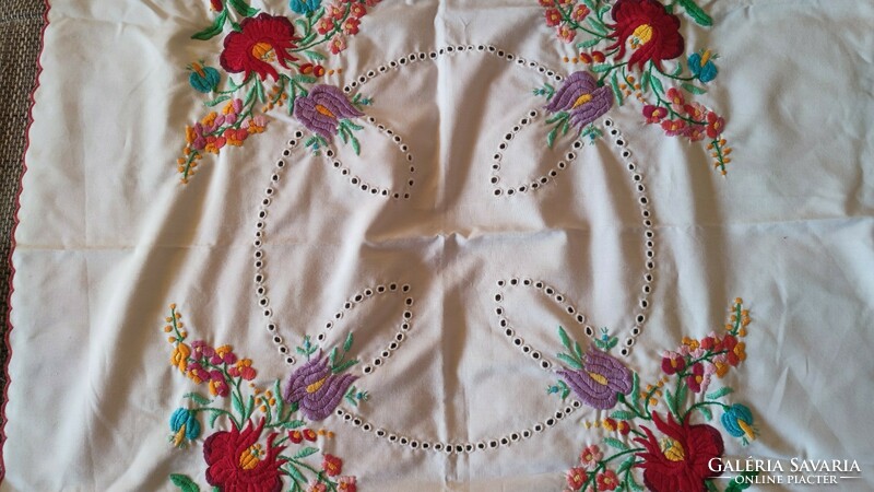 Embroidered tablecloth, handmade