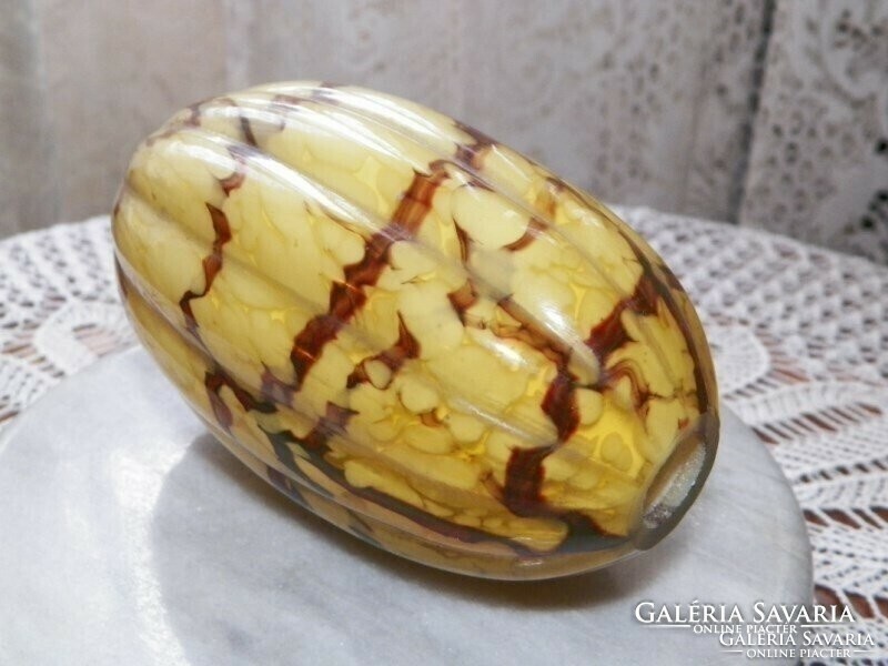 Glass egg part for antique chandelier