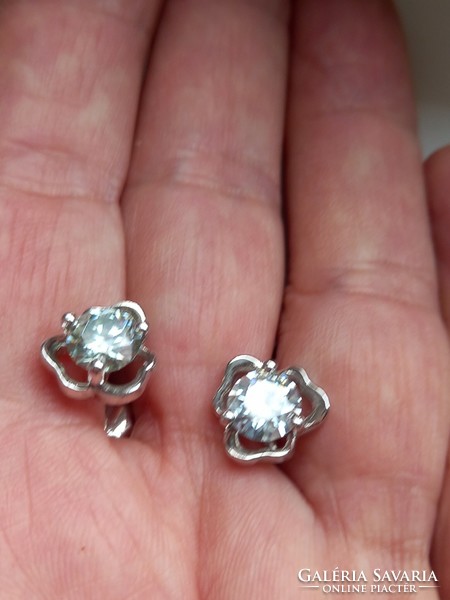 2.12Ct vvs1 h Valodi ice white moissanite diamond 925 sterling silver earrings