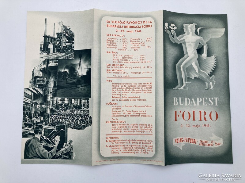 György Konecsni (1908-1970): Budapest International Fair, 1941 - fold-out publication