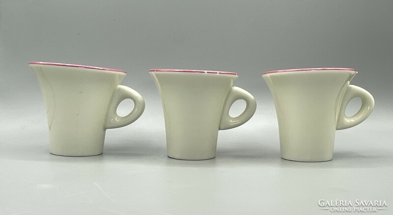 3 pieces of old Gerbeaud porcelain coffee cups from before the war