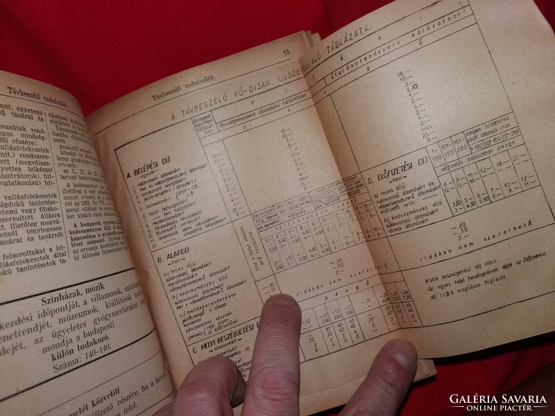 1942. POSTÁS SZAKNAPTÁR KALENDÁRIUM " MINDENT TUDÓ " évkönyv naptár nagyon ritka képek szerint