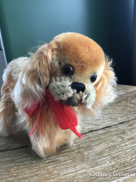 Old steiff 1950s mohair dog