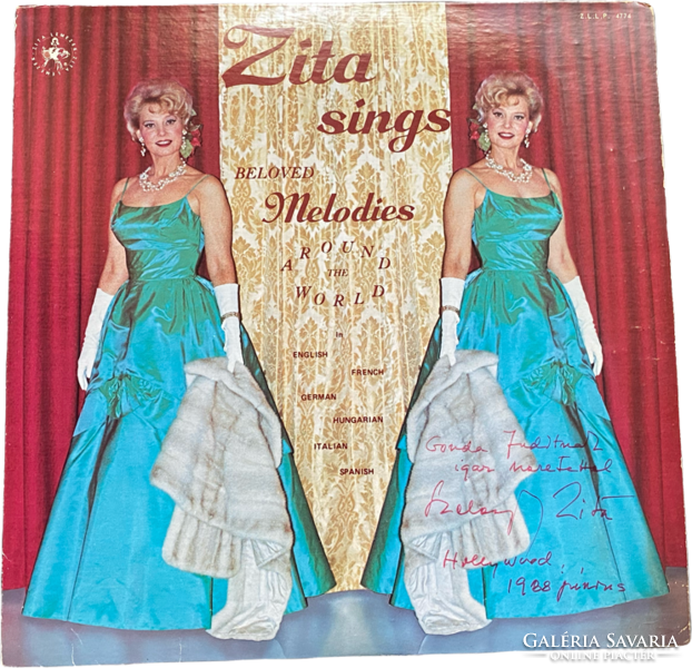 Szeleczky Zita: Zita Sings Beloved Melodies Around The World - DEDIKÁLT bakelit