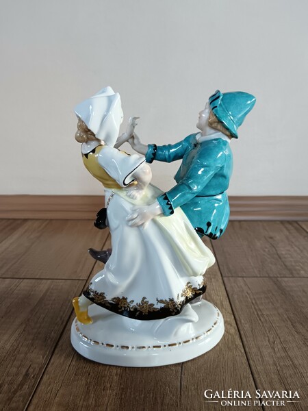 Antique Katzhütte porcelain dancing couple