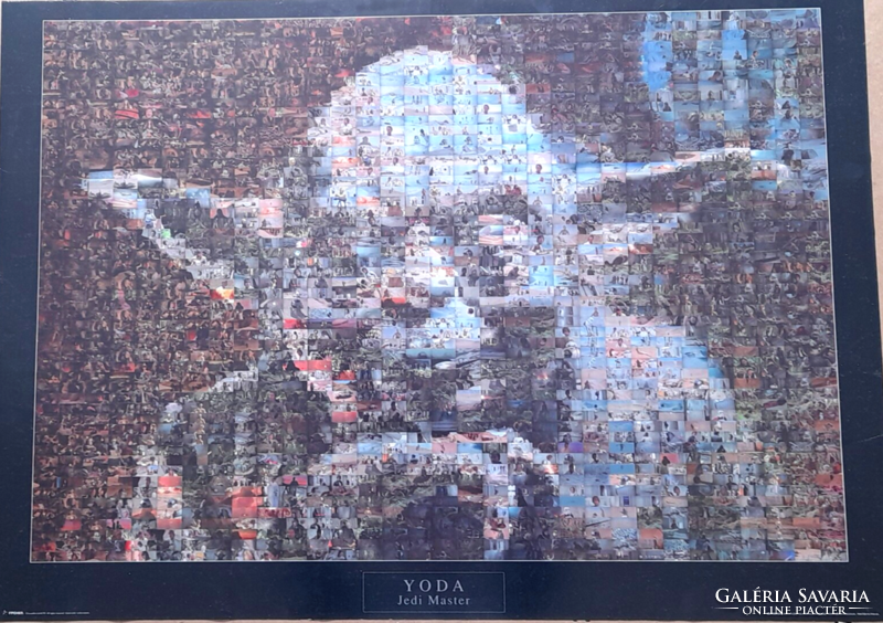 Robert Silvers fotómozaik Star Wars poszter -Yoda Jedi Master -