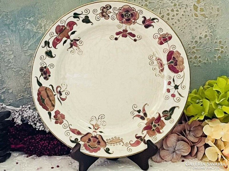 Antik Zsolnay lapos tányér
