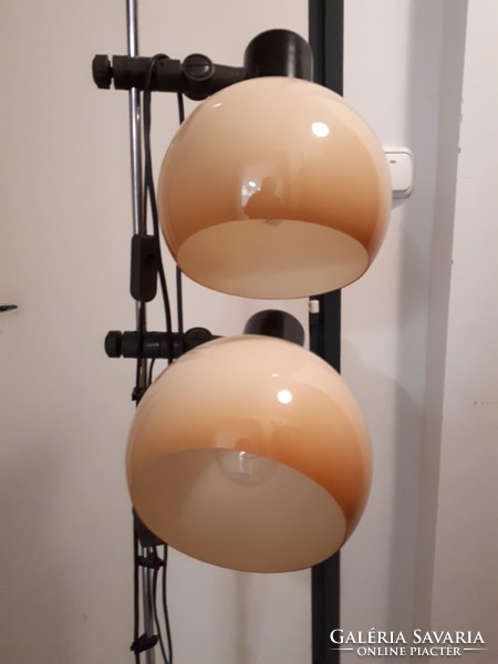 Retro floor lamp with adjustable shades with arms
