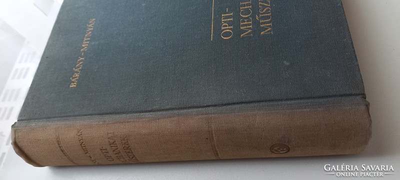 Bárány mitnyán optimechanikai instruments technical book publisher, 1961