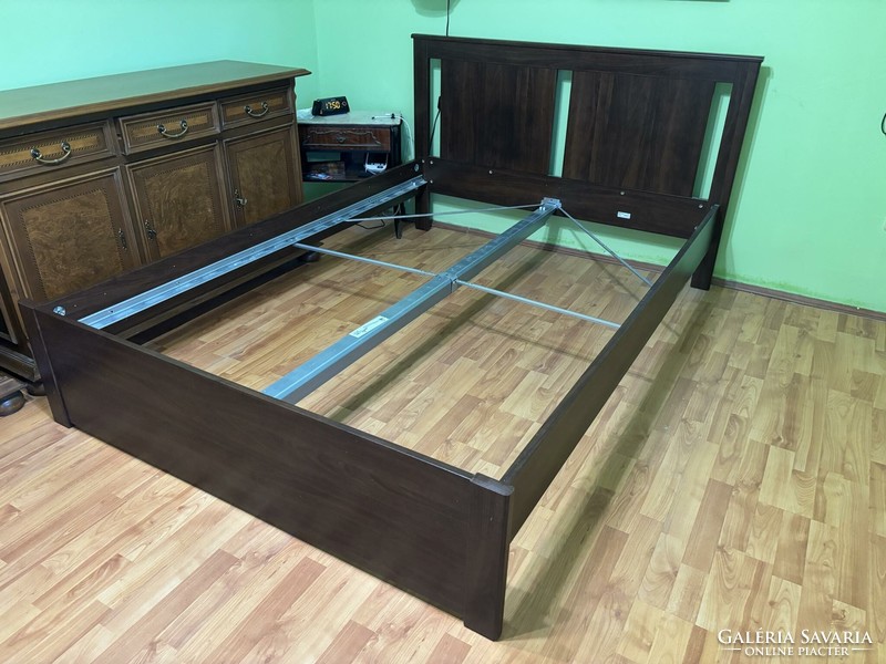 Ikea 4 fiókos francia ágy, új Jysk 28 cm vastag matraccal