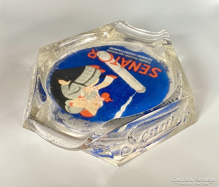 Old janina senator glass advertising money back 1930
