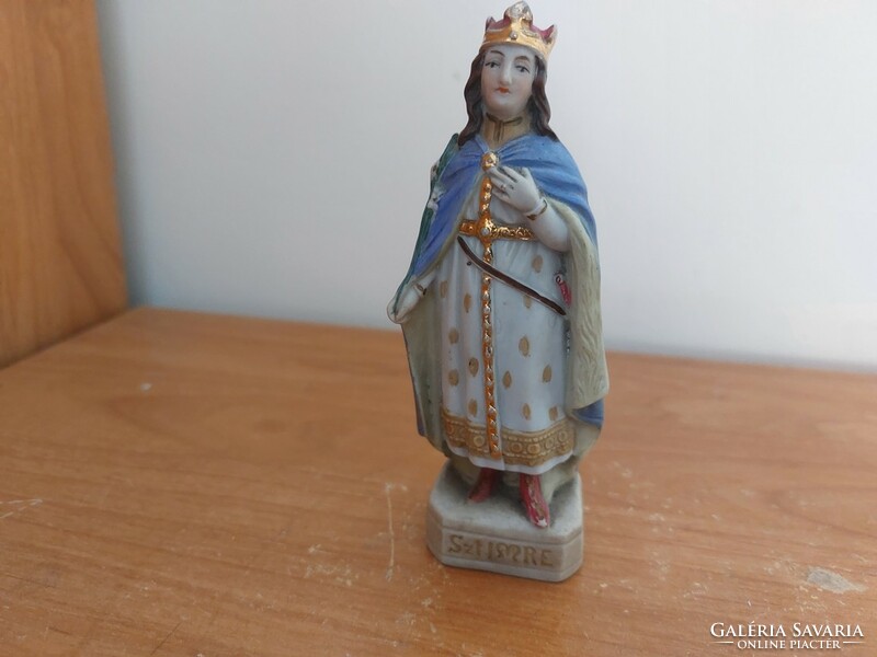 Ritka Szt Imre porcelánfigura 11,5 cm