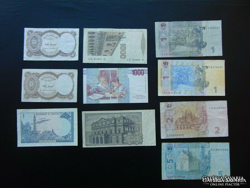 10 darab külföldi bankjegy csomag