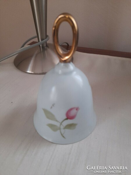 Vintage pink porcelain bell