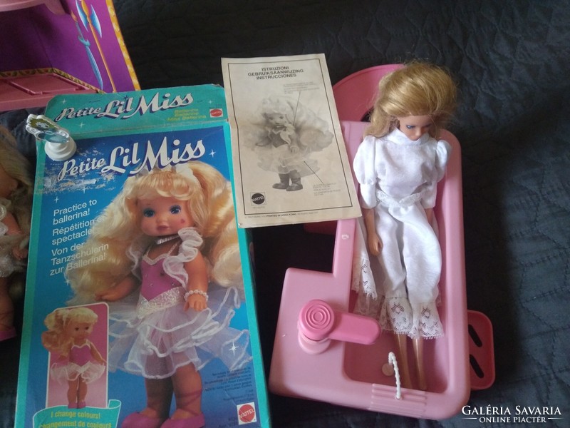 Old barbie dolls and accessories lil miss doll!