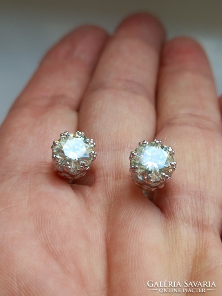 3.2Ct vvs1 h Valodi white moissanite diamond 925 sterling silver earrings