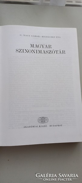 O. Nagy Gábor- Ruzsiczky Éva Magyar szinonima Szótár