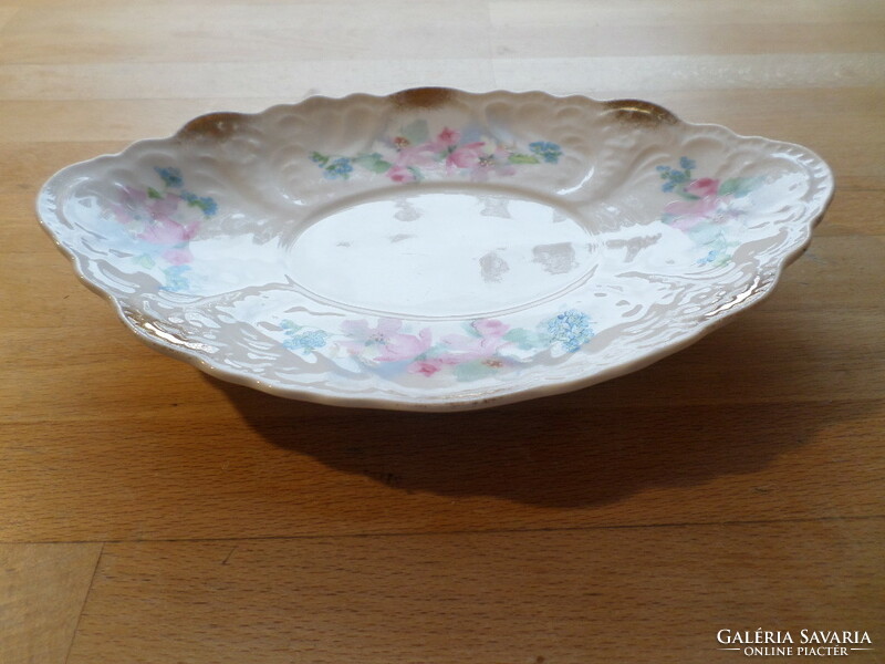 Antique Bohemian Art Nouveau (Austria) porcelain oval bowl 16.5 x 24.5 cm