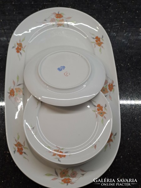 Retro lowland porcelain offering set available bowl plate